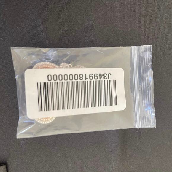 Diamonique Sterling Earrings Simulated Morganite Dangle Drop Silver - Picture 9 of 11